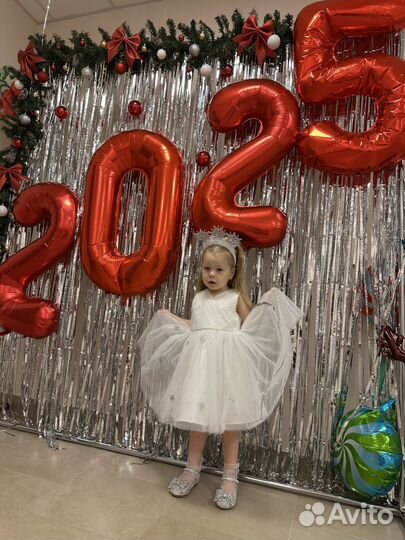 Платье снежинки 98