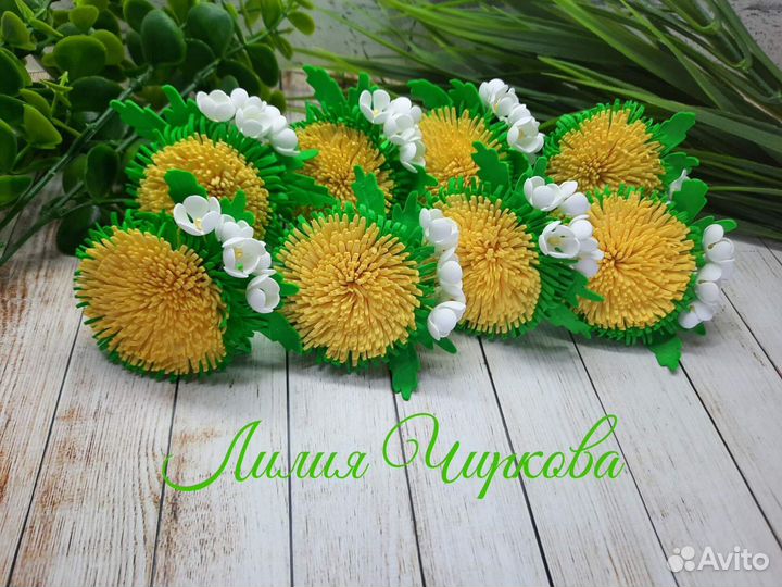 Резинки для волос ручной работы