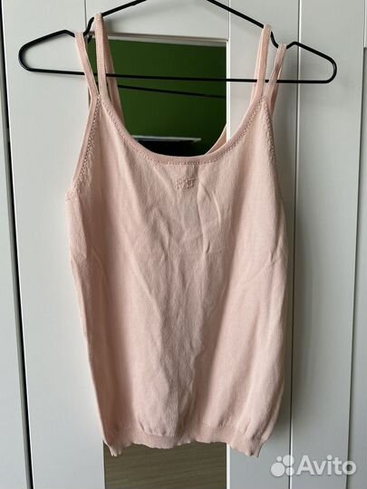 Топ Roccobarocco майка оригинал вышивка розовый
