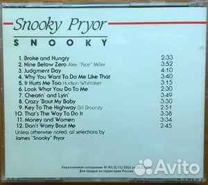 Snooky Pryor – Snooky Лейбл:Limited Edition CD