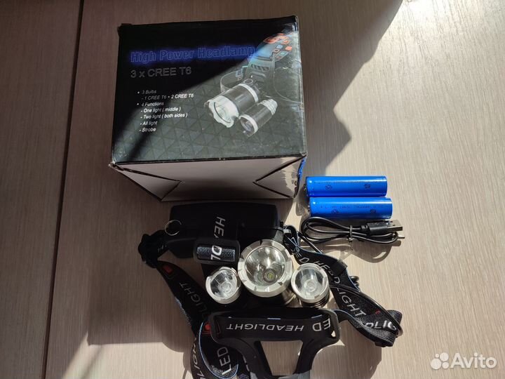 Налобный фонарик Комплект