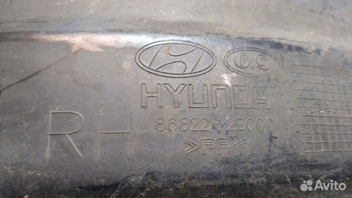 Защита арок (подкрылок) правая передняя Hyundai Santa Fe, 2011