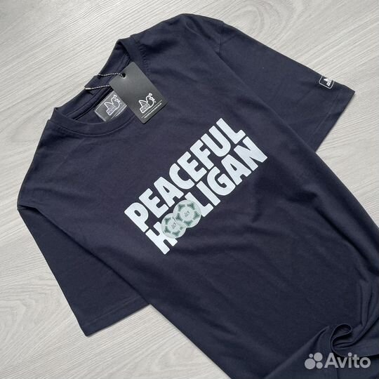 Футболка Peaceful Hooligan Tango Navy