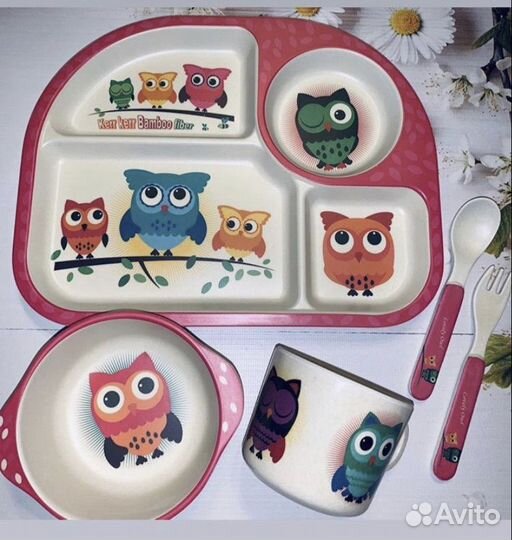 Бамбуковая посуда детская