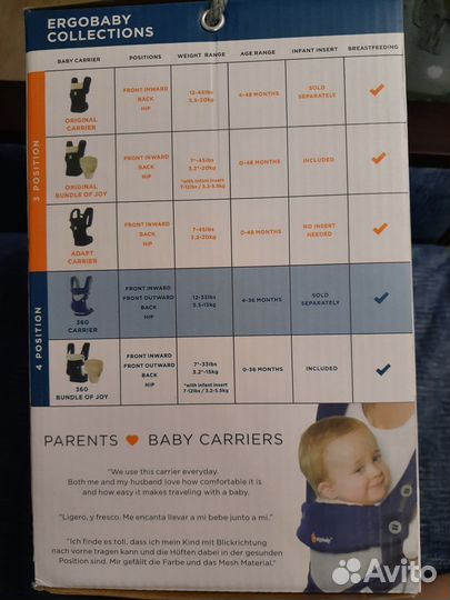 Эргорюкзак ergobaby 360