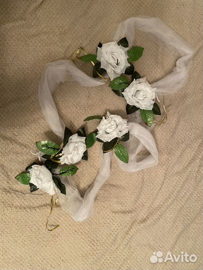 Свадебные украшения на машину