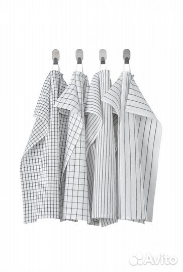 Кухонные полотенца IKEA rinnig 4шт новые 45x60