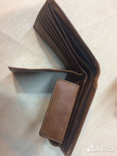 Кошелек\портмоне кож горчичн цвет благородный