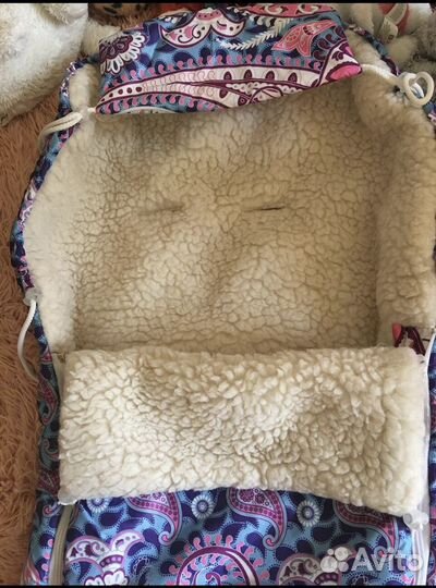 Конверт в коляску на овчине