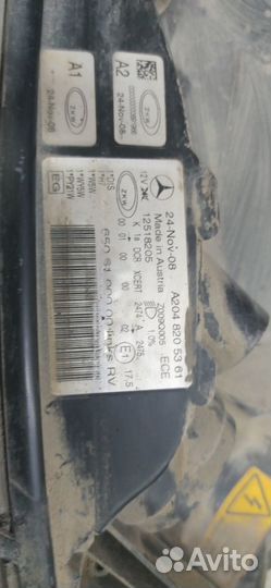 Mercedes GLK X204 W204 фара левая ксенон дефект