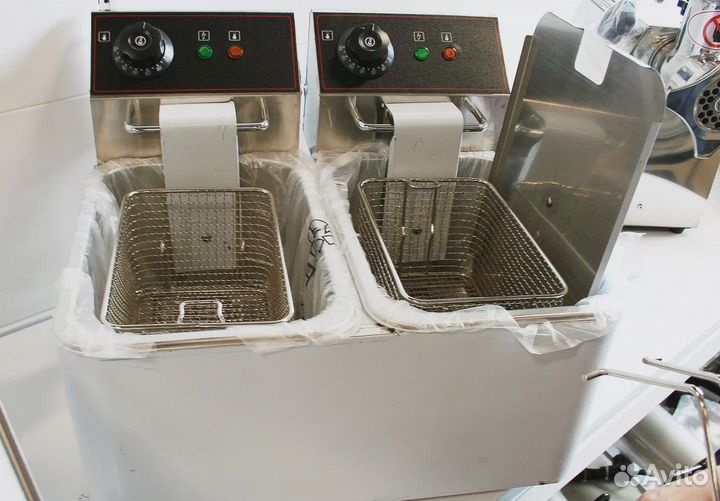 Фритюрница профессиональная двойная 8 литров х2, н