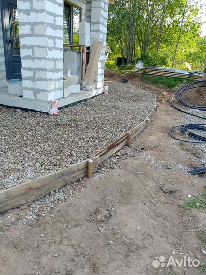 Строительство отмостки дома
