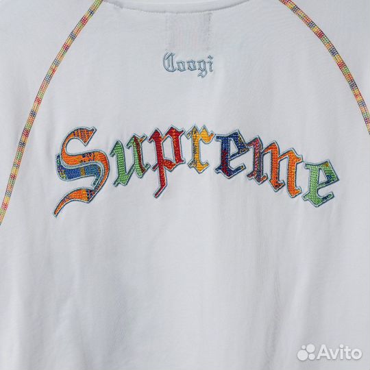 Футболка Supreme x Coogi oversize широкая