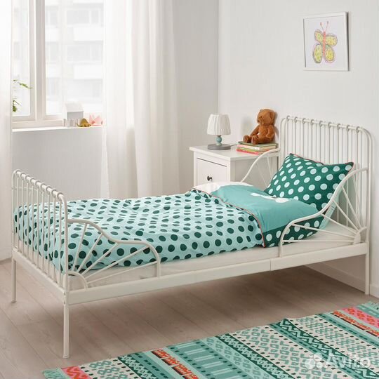 Кровать одноярусная - IKEA minnen 80x200 см, икеа