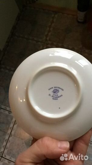 Блюдце лфз костяной фарфор