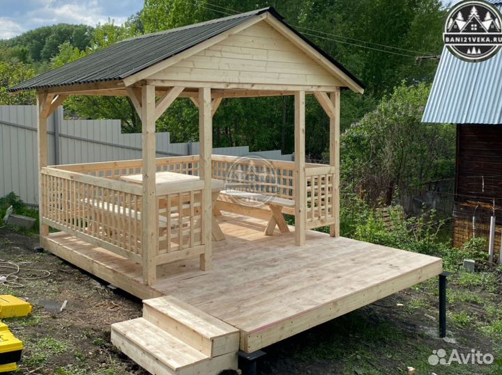 Беседка садовая под ключ