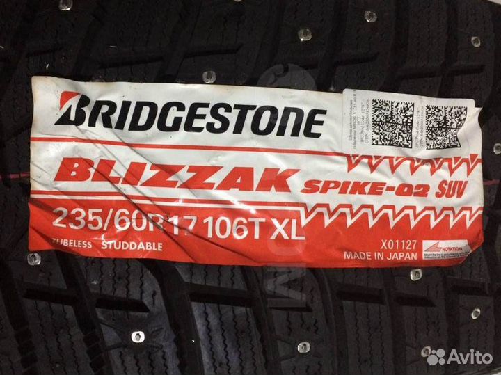 Bridgestone Blizzak Spike-02 SUV 235/60 R17