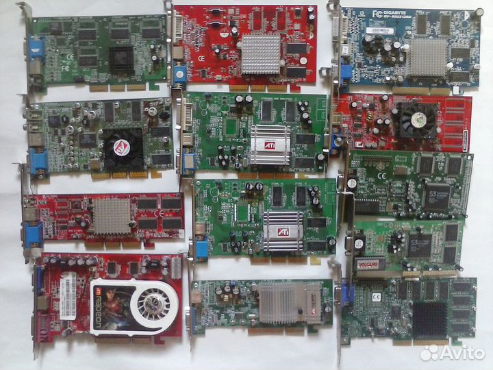 Видео ISA (EGA, VGA), PCI, AGP, PCI-e