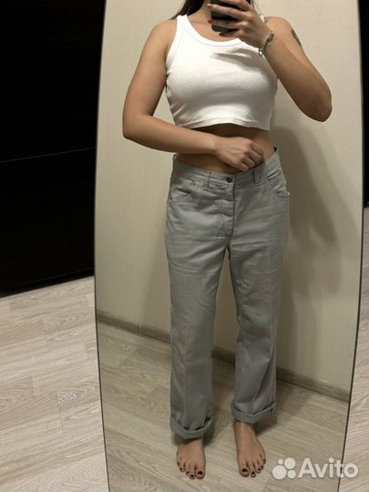 Серые брюки женские