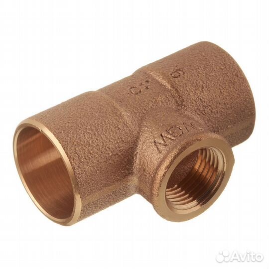 Тройник под внутреннюю пайку 28 мм х 1/2 вр(г) х 2