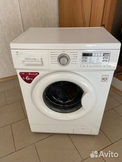 Стиральная машина LG direct drive 6 кг как новая