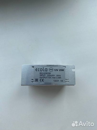 Блок питания ecola 12-25W