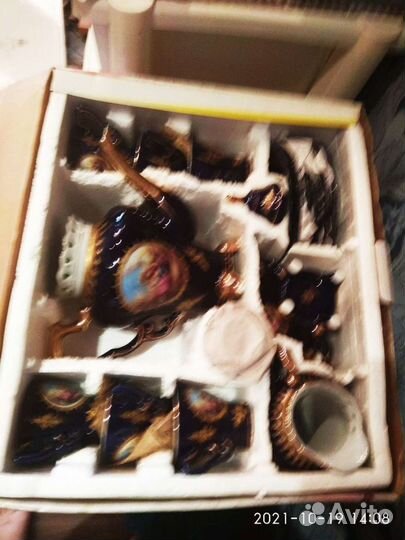 Сервиз Мадонна Винтаж кобальт из 17 предметов