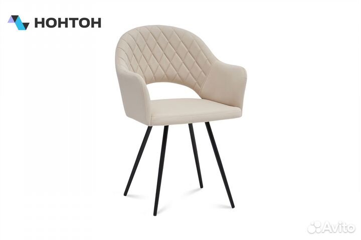 Стул София черный муар / светло-бежевый