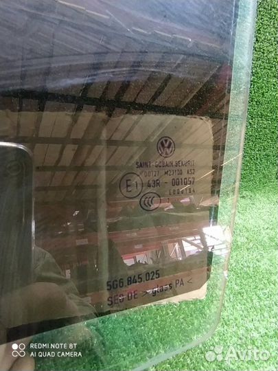 Стекло двери заднее левое Volkswagen Golf 7 2012