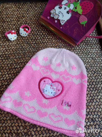 Шапка для девочки 46-48 Hello kitty