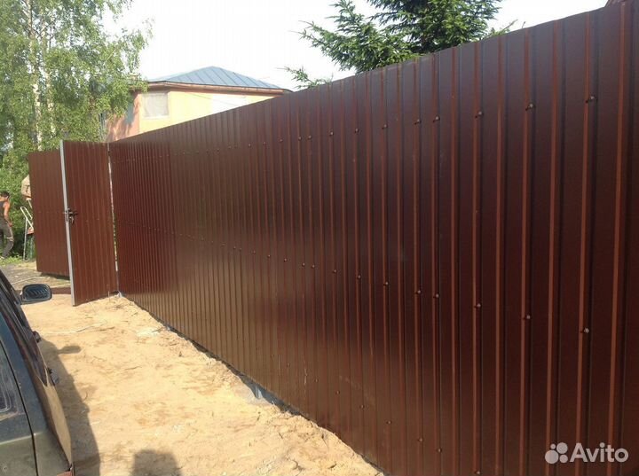Забор из профнастила