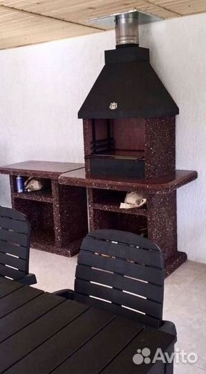 Печь под казан барбекю