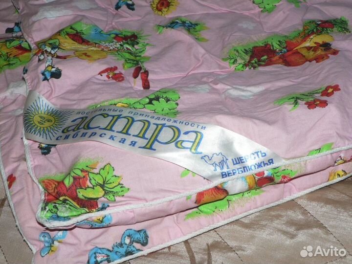 Одеяло верблюжье в детскую кроватку