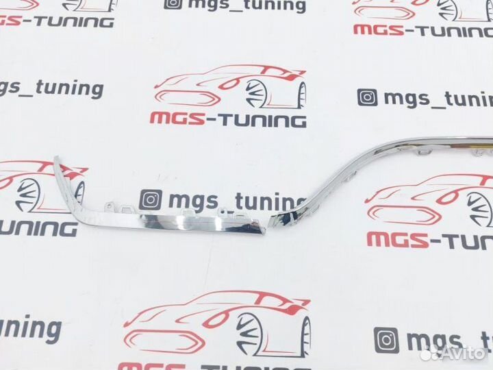 Вставки хром для диффузора Mercedes w222 S63 AMG