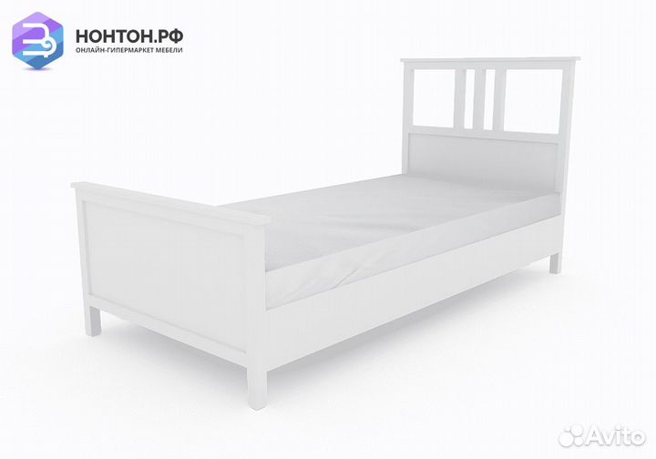 Кровать одинарная khimki 0.9 м белая