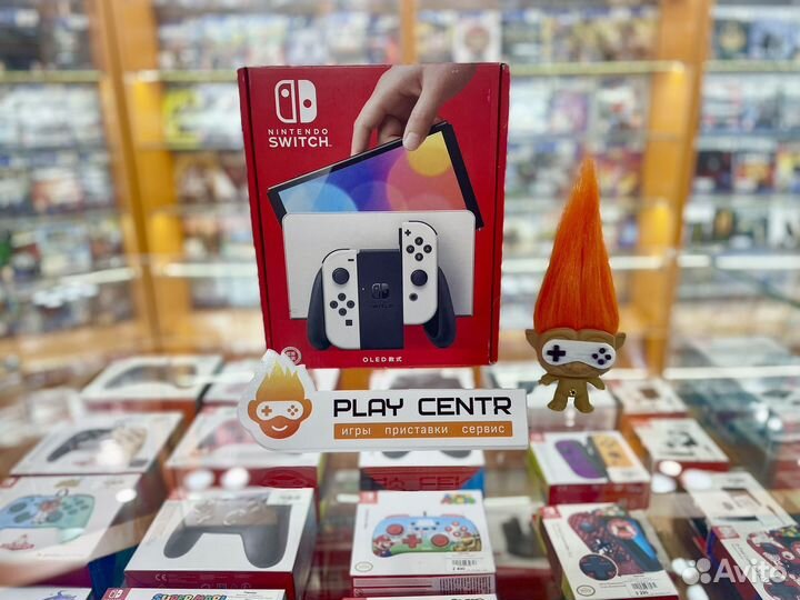 Nintendo Switch Oled White 128gb + Игры