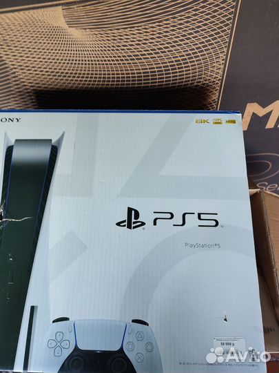 Sony playstation 5 ps5 с дисководом 2 джойстика