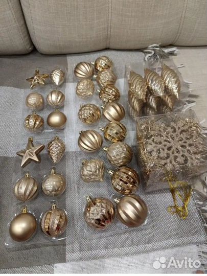 Набор елочных игрушек новый
