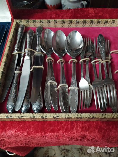 Набор столовых приборов мельхиор СССР