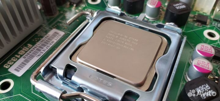 Комплект мат. пл.LGA775+проц +озу+видеокарта