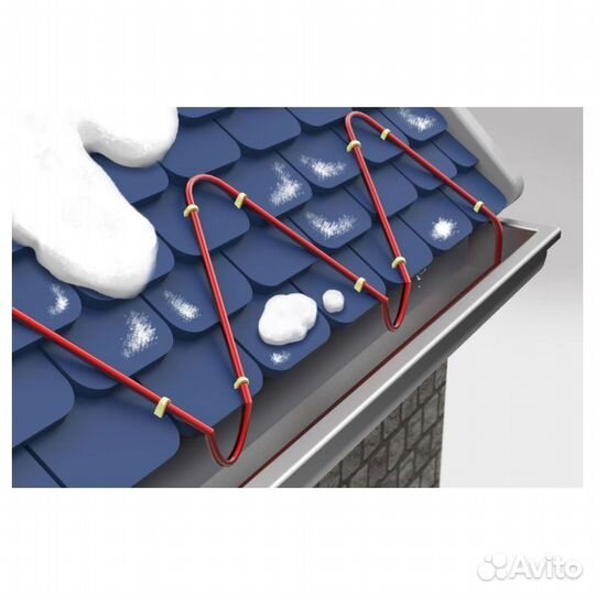 Греющий кабель для кровли комплект 1 м