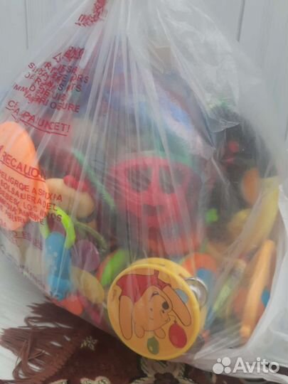 Мешок с детскими погремушками