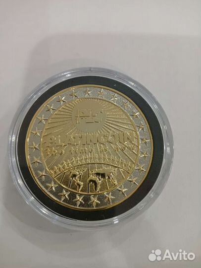 Физическая монета платинкоин