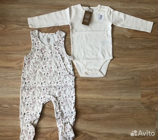 Одежда пакетом на девочку новая 74 80 86