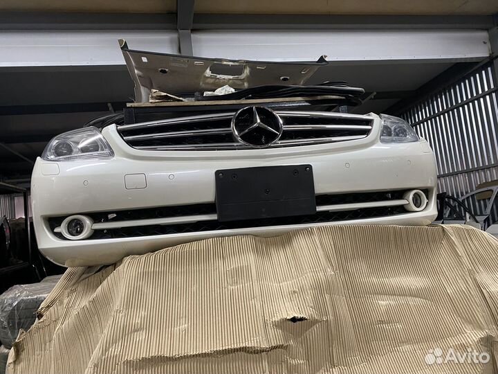 Ноускат пердняя часть Mercedes CL w216 белый