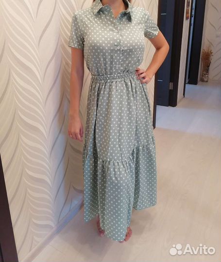 Летний Костюм юбка и блузка, новый с биркой