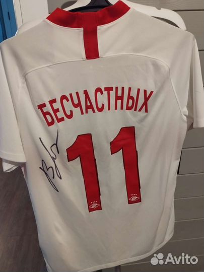 Футболка Спартак с автографом