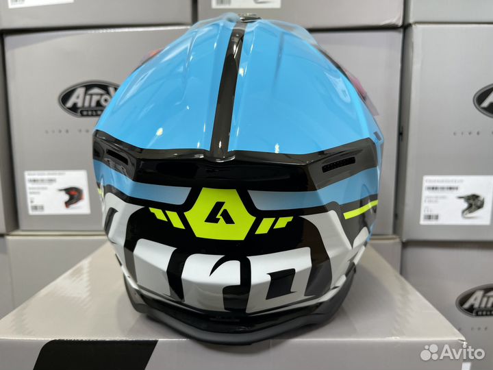 Кроссовый шлем Airoh wraap diamond gloss