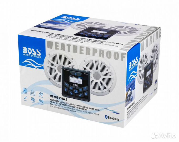 Морская аудиосистема boss mckgb450W.6 (комплект2)