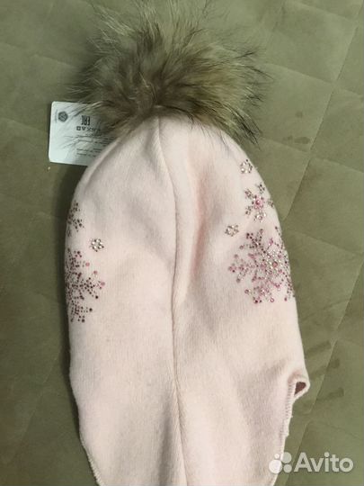 Зимняя новая шапка шлем для девочки Totti 48-50 р